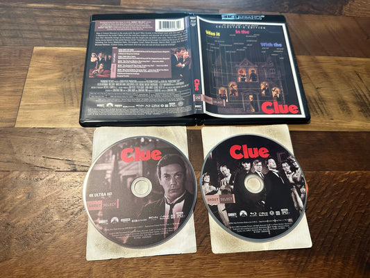 Clue 4K Ultra HD/Blu ray-Collector’s Edition-2 Disc-80’s Classic