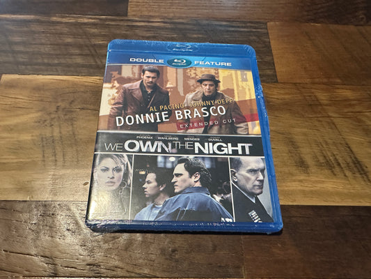 Donnie Brasco & We Own The Night (Blu ray, Sony Pictures, NEW/Sealed)