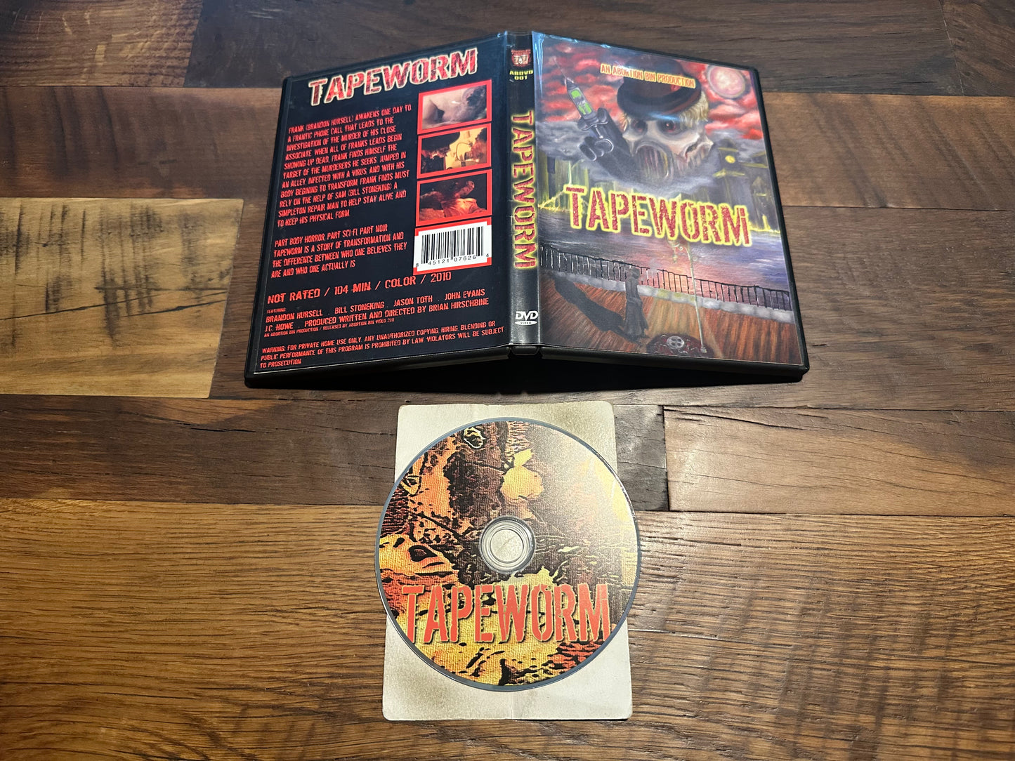 Tapeworm DVD - Obscure Horror - 2010 Horror - Low Budget - Rare - OOP