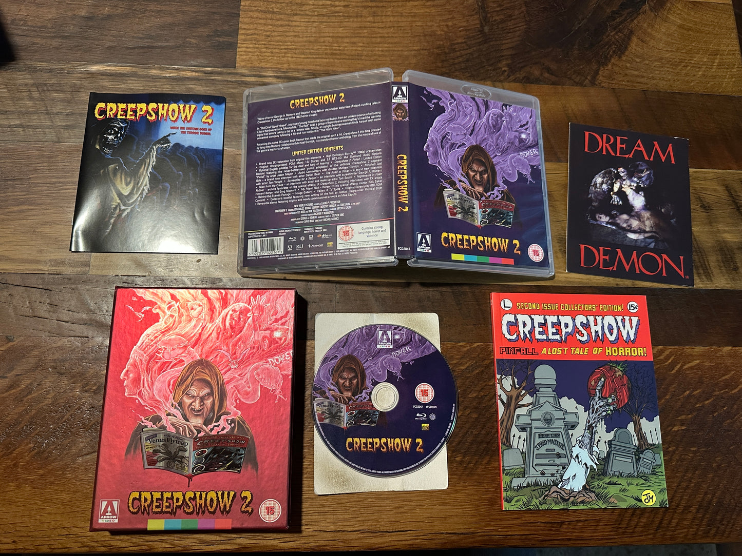Creepshow 2 (Blu ray, Arrow Video, Red Cover, Limited Ed, Region B)