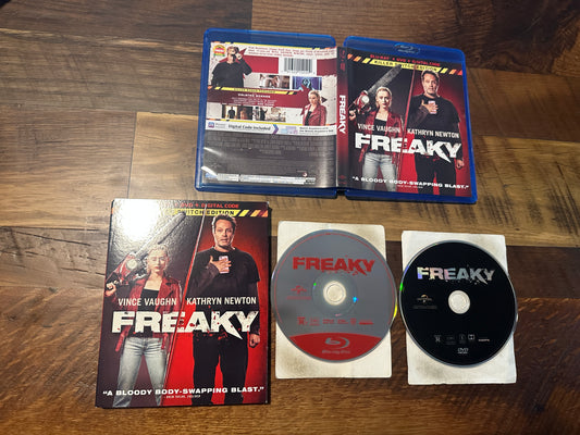 Freaky Blu ray/DVD-Universal-Slipcover-2 Disc-Vince Vaughn-No Digital