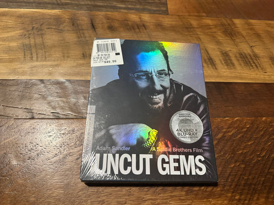 Uncut Gems (4K Ultra HD/Blu ray, Criterion Collection, Adam Sandler, NEW)