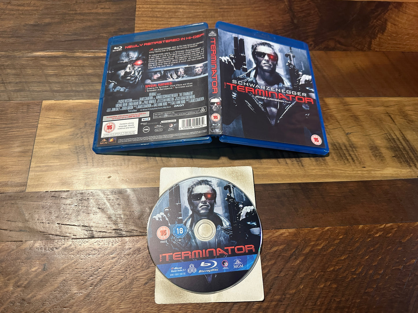 Terminator Blu ray-MGM-Schwarzenegger Classic-Region Free-Import