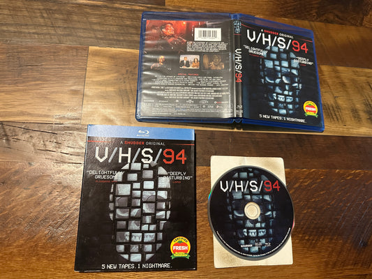 V/H/S/94 (Blu ray, RLJE Films, Modern Horror, Slipcover, Shudder)