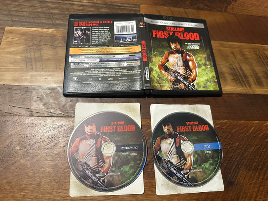 Rambo First Blood (4K Ultra HD/Blu ray, Lionsgate, 2 Disc, No Digital)