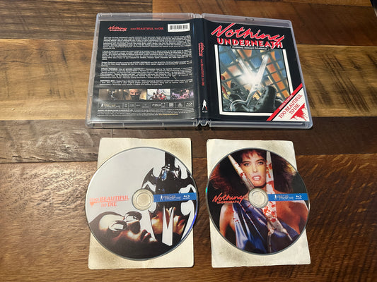 Nothing Underneath & Too Beautiful To Die (Blu ray, Vinegar Syndrome, 80's)
