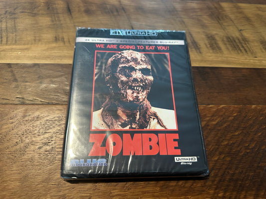Zombie 4K Ultra HD-Blue Underground-Lucio Fulci Classic-NEW-