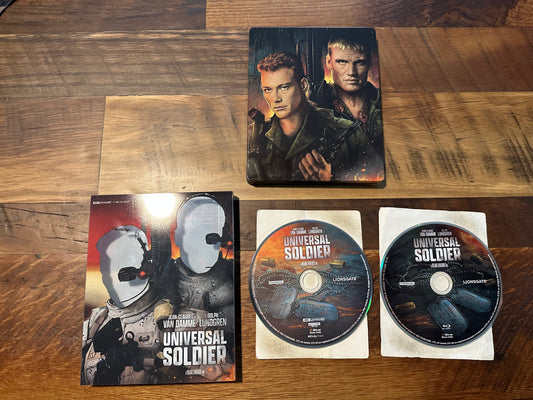 Universal Soldier 4K Ultra HD/Blu ray-Lionsgate-Steelbook-Slipcover-