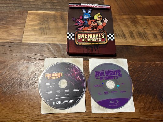 Five Nights At Freddy’s 4K Ultra HD/Blu ray-US Release-Steelbook-No Digital