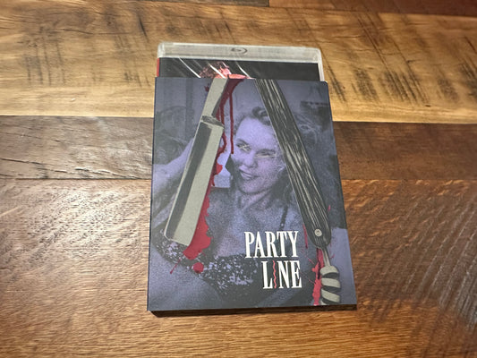 Party Line Blu ray-Vinegar Syndrome-Slipcover-80’s Classic-NEW-