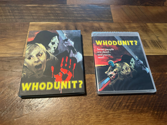 Whodunit (Blu ray, Vinegar Syndrome, Slipcover, 80’s Horror, NEW)