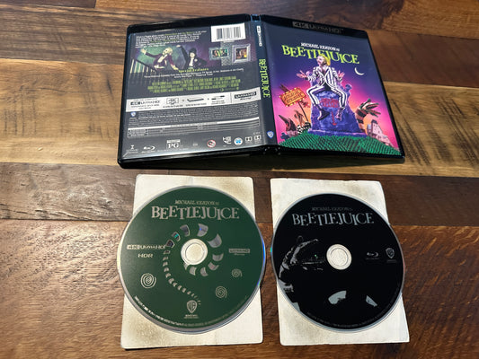 Beetlejuice 4K Ultra HD/Blu ray-Warner Bros-2 Disc-Tim Burton-No Digital