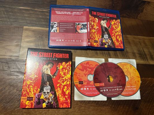 The Street Fighter Collection Blu ray-Shout Select-Slipcover-3 Movies-3 Disc-