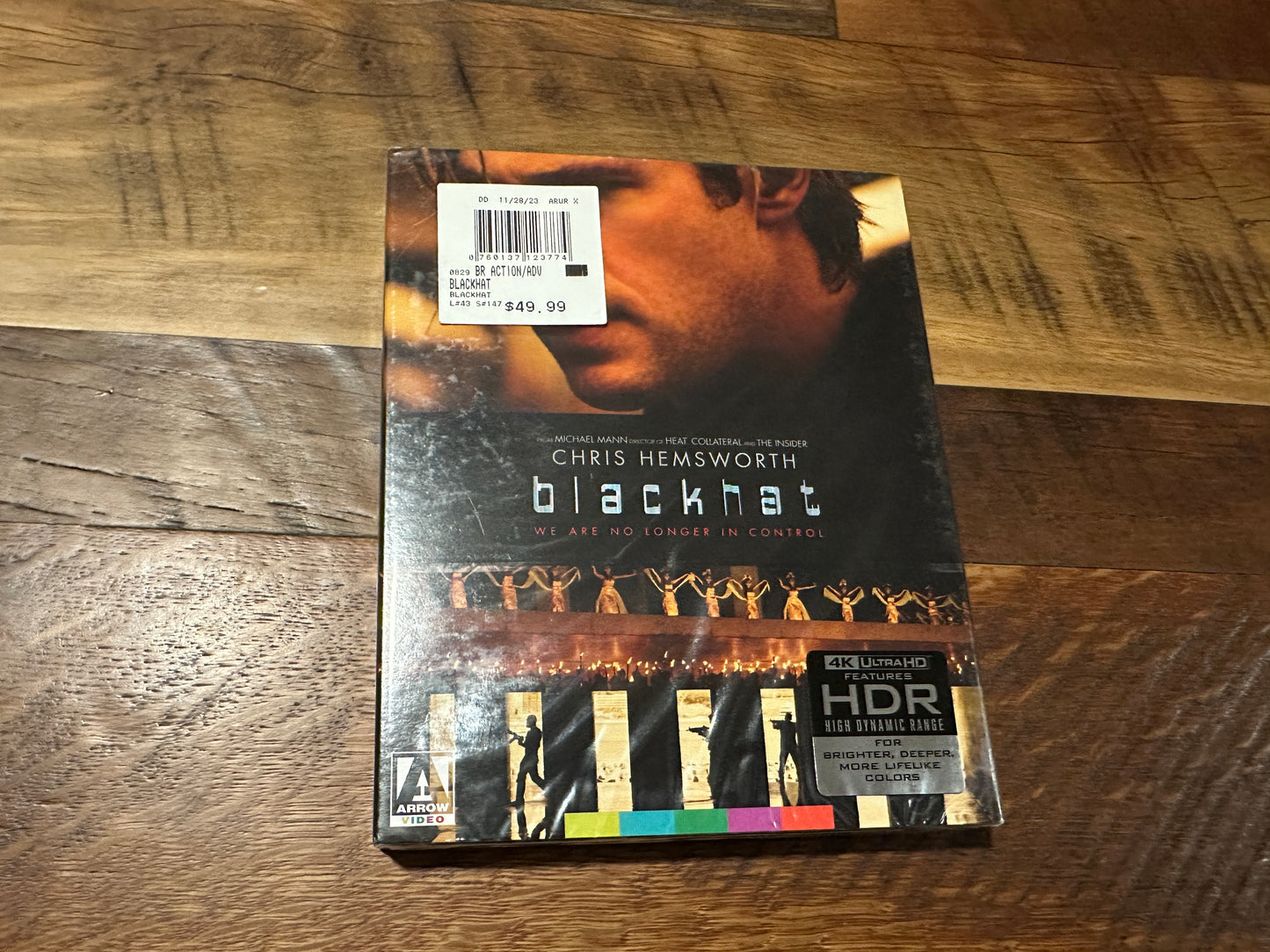 Blackhat (4K Ultra HD/Blu ray, Limited Ed, Arrow Video, Slipcover, NEW)