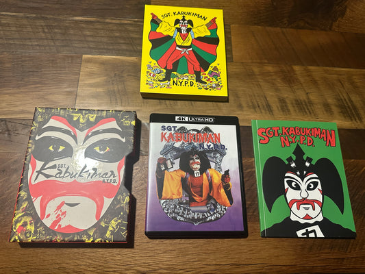 SGT.Kabukiman N.Y.P.D. 4K Ultra HD-Slipcase-Booklet-Classic-3 Disc-
