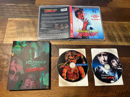 Mountaintop Motel Massacre (Blu ray, Vinegar Syndrome, Slipcover, 80’s)