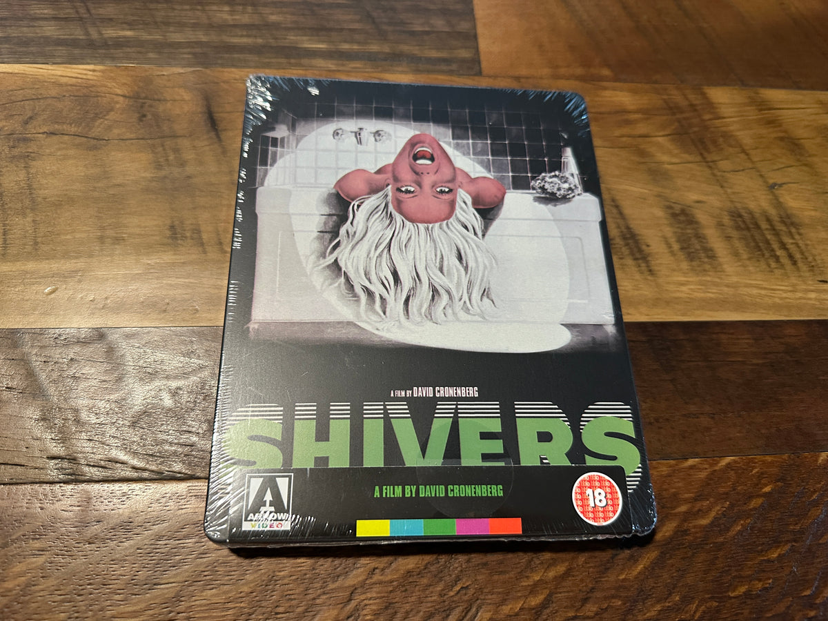Shivers (Blu ray, Arrow Video, Steelbook, Region B, D Cronenberg, NEW)