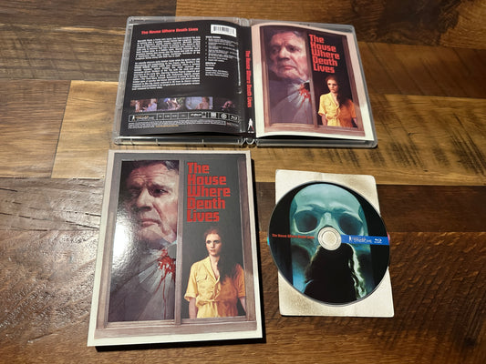 The House Where Death Lives (Blu ray, Vinegar Syndrome, Slipcover, 80’s Classic)