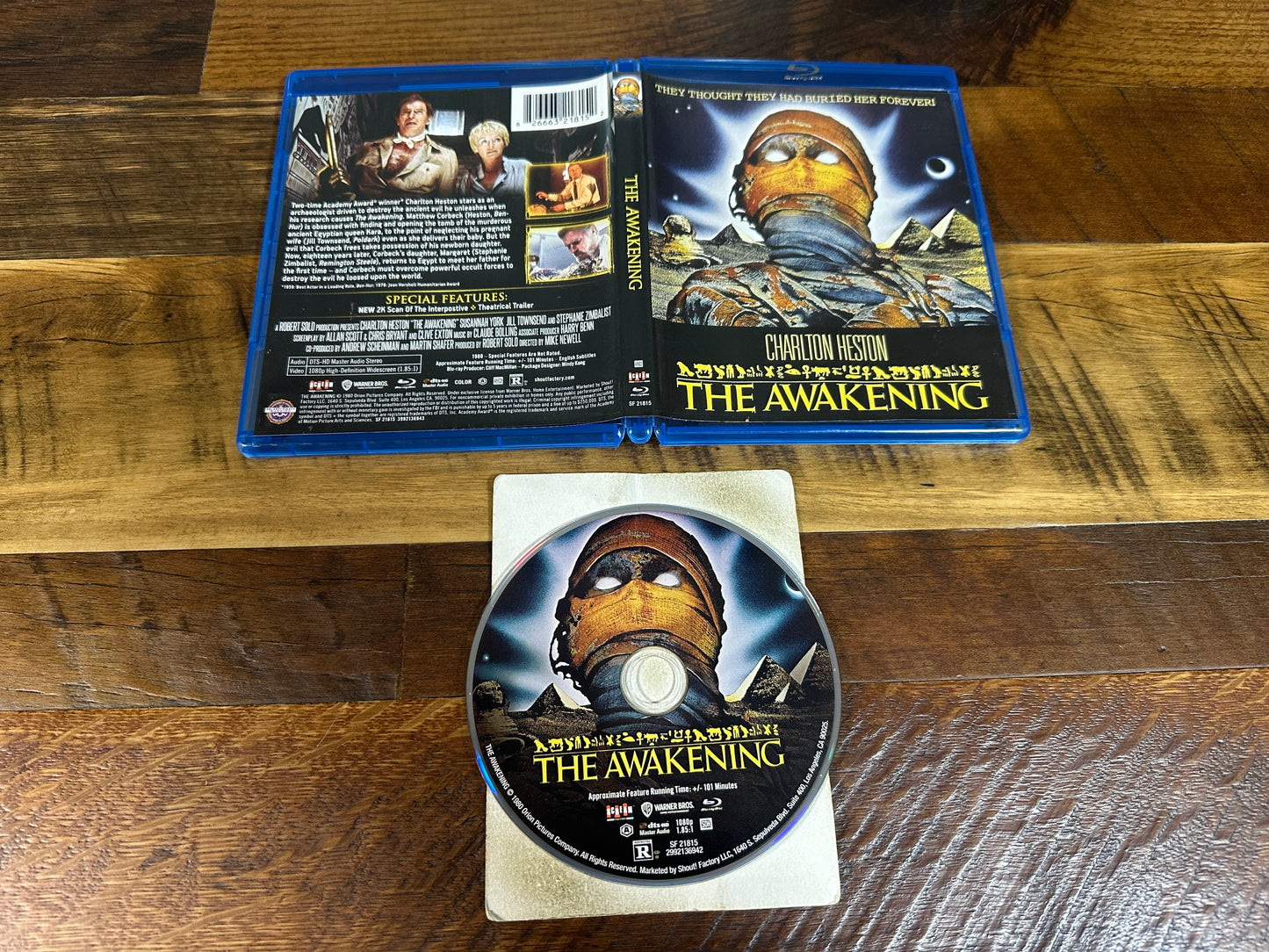 The Awakening (Blu ray, Scream Factory, Charlton Heston Classic)
