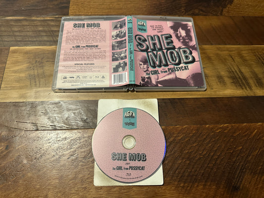 She Mob & The Girl From Pussycat (Blu ray, 60's Classic, 2K Restore, AGFA)