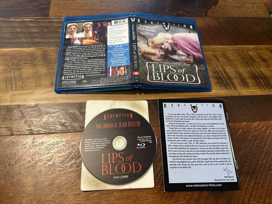 Lips of Blood (Blu ray, Kino Lorber, Jean Rollin 70’s Horror Classic, Widescreen)