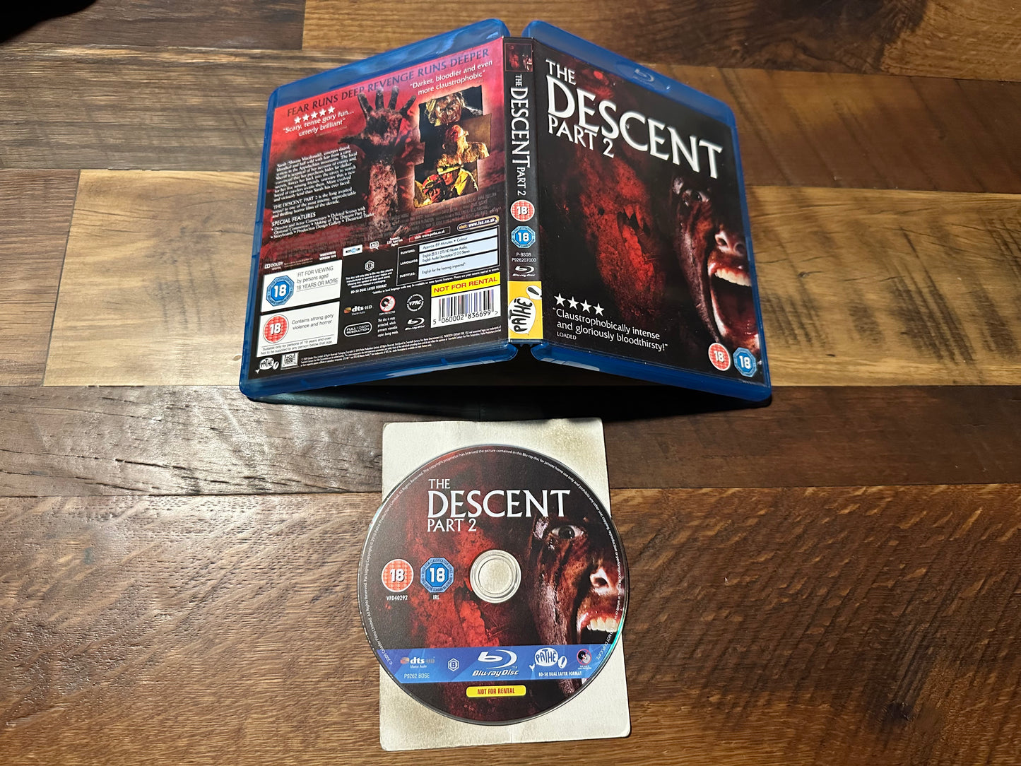 The Descent Part 2 Blu ray-20th Century Fox-Region B-Widescreen-