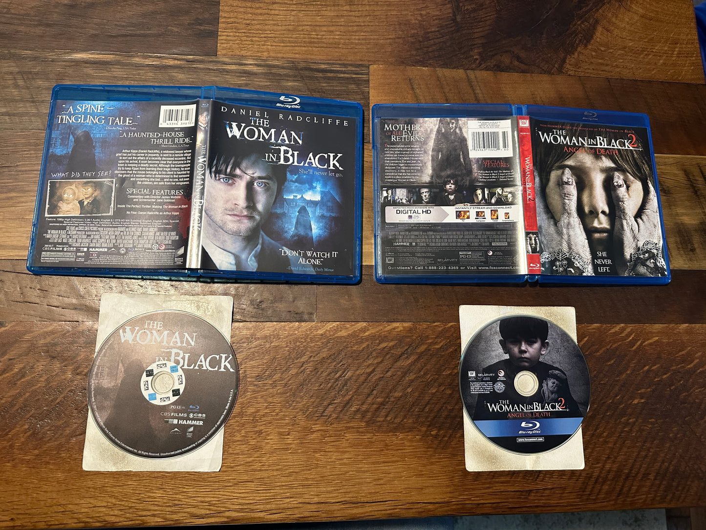 The Woman In Black 1 & 2 (Blu ray, Horror Series, Widescreen, No Digital)