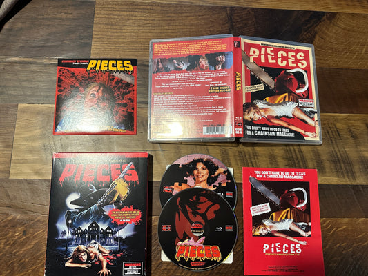 Pieces Blu ray/CD-GrindHouse Releasing-Slipcover-Classic Horror