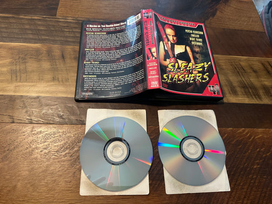 Sleazy Slashers DVD-Bad Taste Theatre-4 Movies-Psycho Scarecrow-