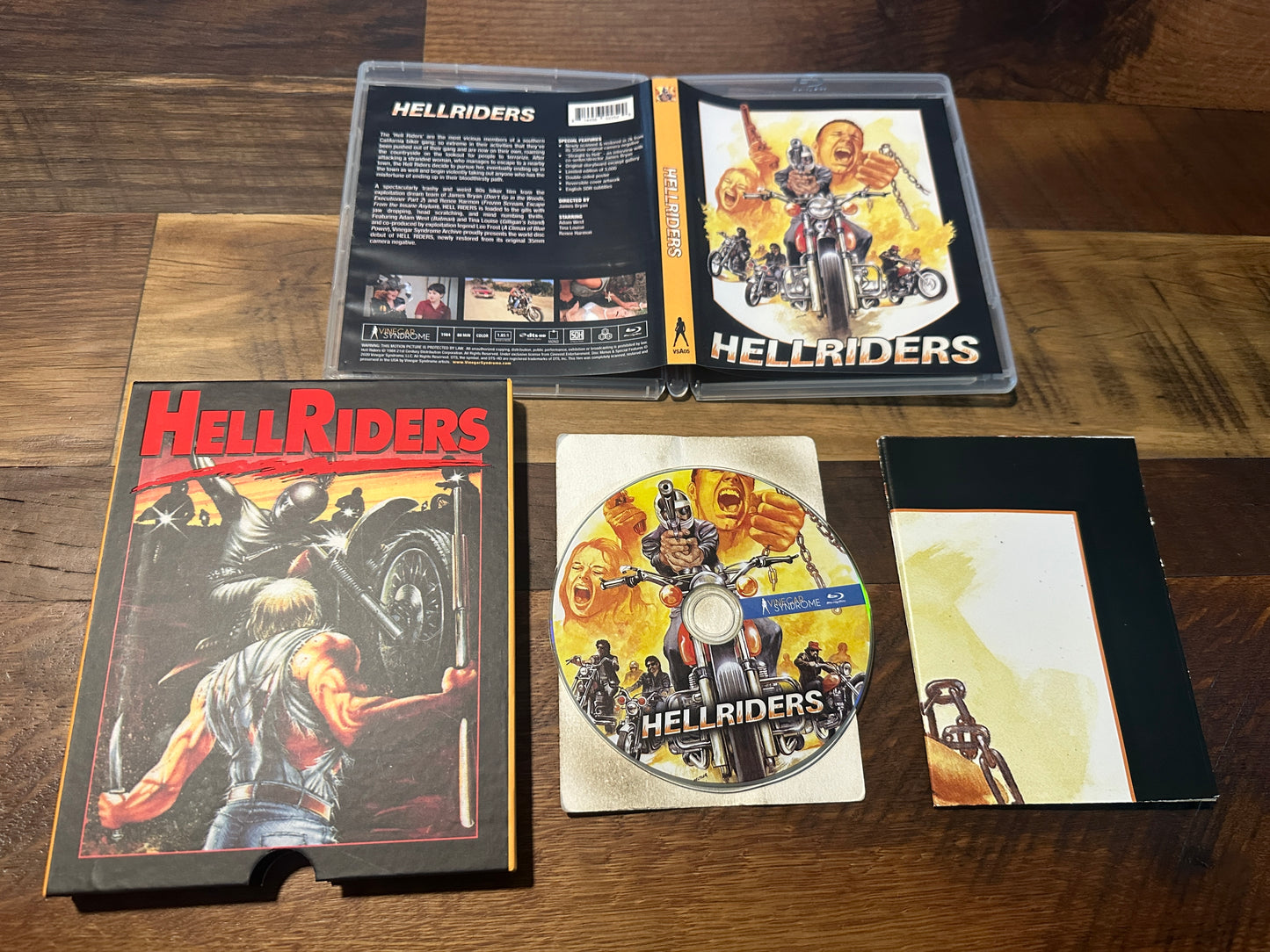 Hell Riders Blu ray- Vinegar Syndrome-OOP Slipcover-3000 Made-