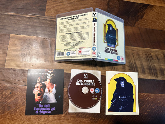 Dr. Phibes Rises Again! Blu ray-Arrow Video-Region B-Special Ed-