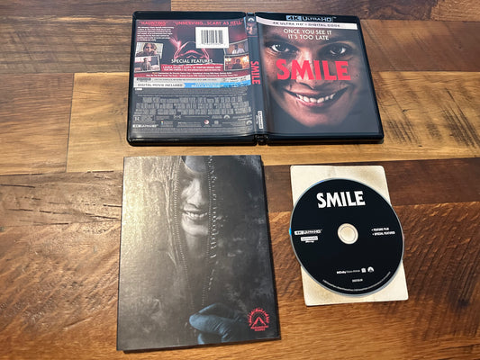 Smile 4K Ultra HD/Blu ray-Slipcover-Paramount Scares-Widescreen-No Digital-
