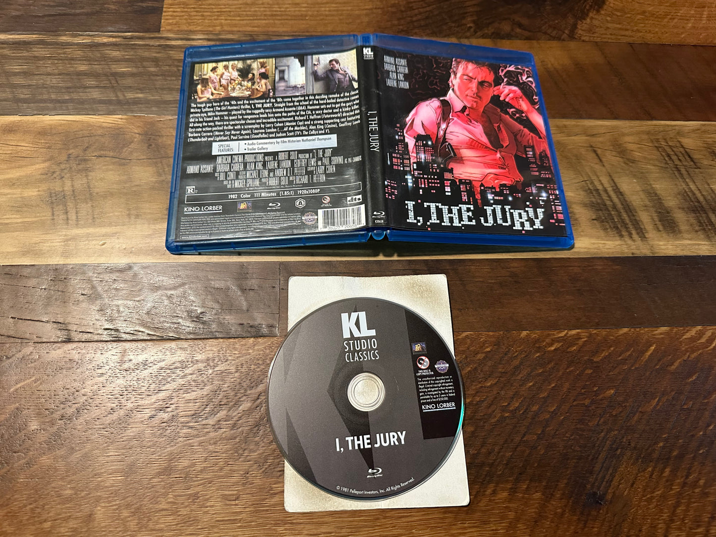 I, The Jury Blu ray-Kino Lorber-80’s Classic-Widescreen-