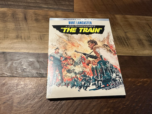 The Train (4K Ultra HD/Blu ray, Kino Lorber, Slipcover, 60’s Classic, NEW)