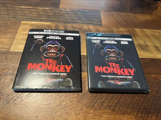 The Monkey 4K Ultra HD/Blu ray-Neon-Slipcover-Stephen King Horror-NEW