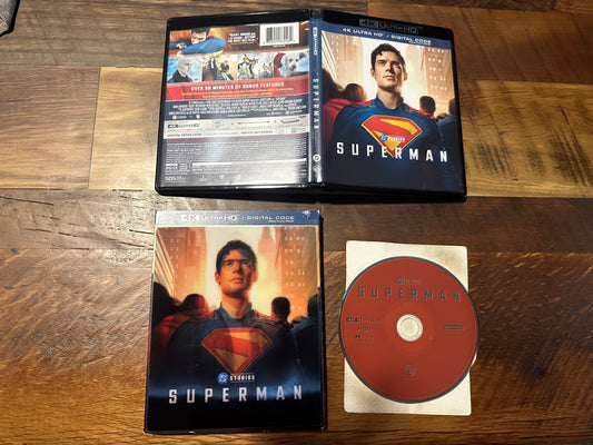 Superman 2025 4K Ultra HD-Warner Bros-Lenticular Slipcover-No Digital