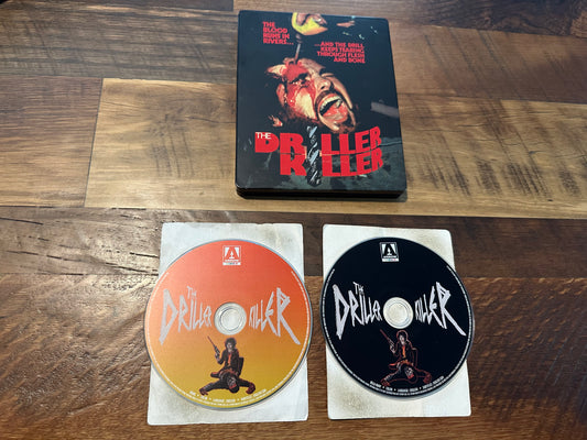 The Driller Killer Blu ray-Arrow Video-Steelbook-Horror Classic-2 Disc