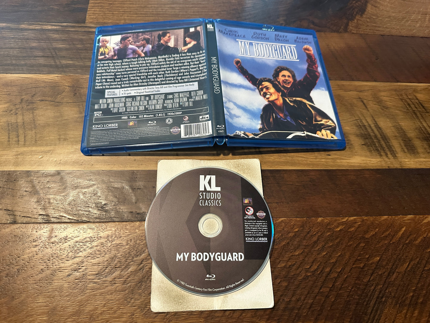 My Bodyguard (Blu ray, Kino Lorber, 80’s Matt Dillion Classic)
