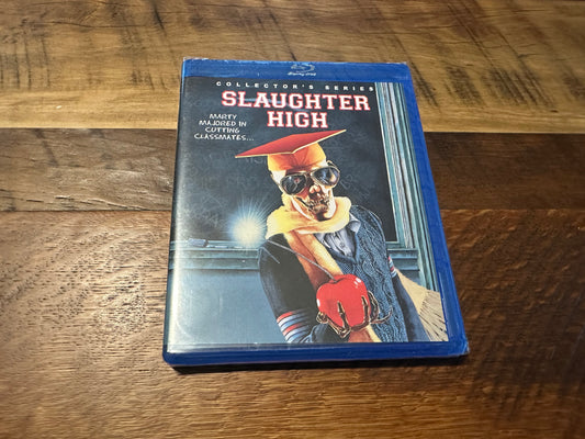 Slaughter High Blu ray-Vestron Video-80’s Horror-Collectors Ed-NEW