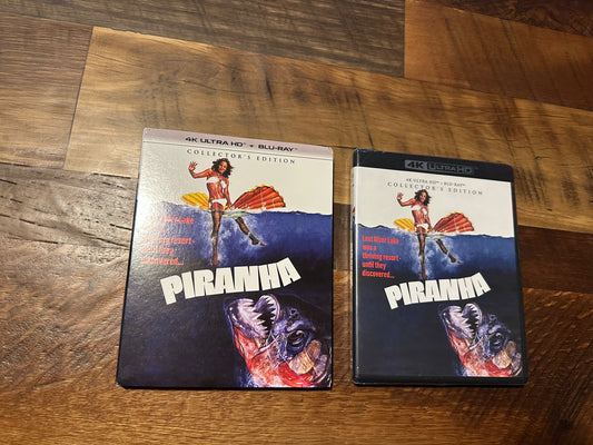 Piranha 4K Ultra HD/Blu ray-Scream Factory-Collector’s Ed-Slipcover-NEW