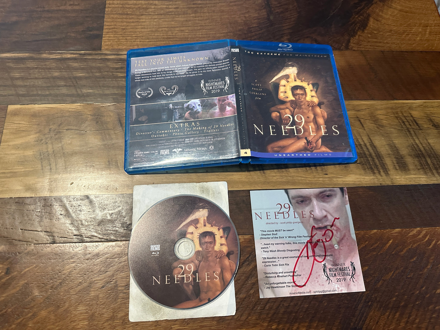 29 Needles (Blu ray, Unearthed Films, Too Extreme For Mainstream, Signed Card)