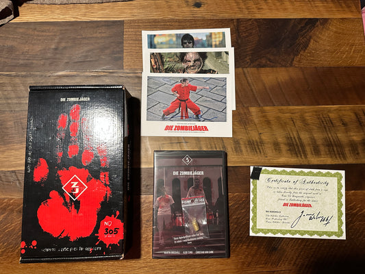 Die Zombie Jager (DVD, Large Rare Boxset, Region Free, Only 666 Made, NEW)