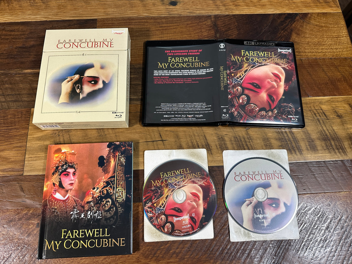 Farewell My Concubine 4K Ultra HD, Book, Imprint, Boxset Limited)