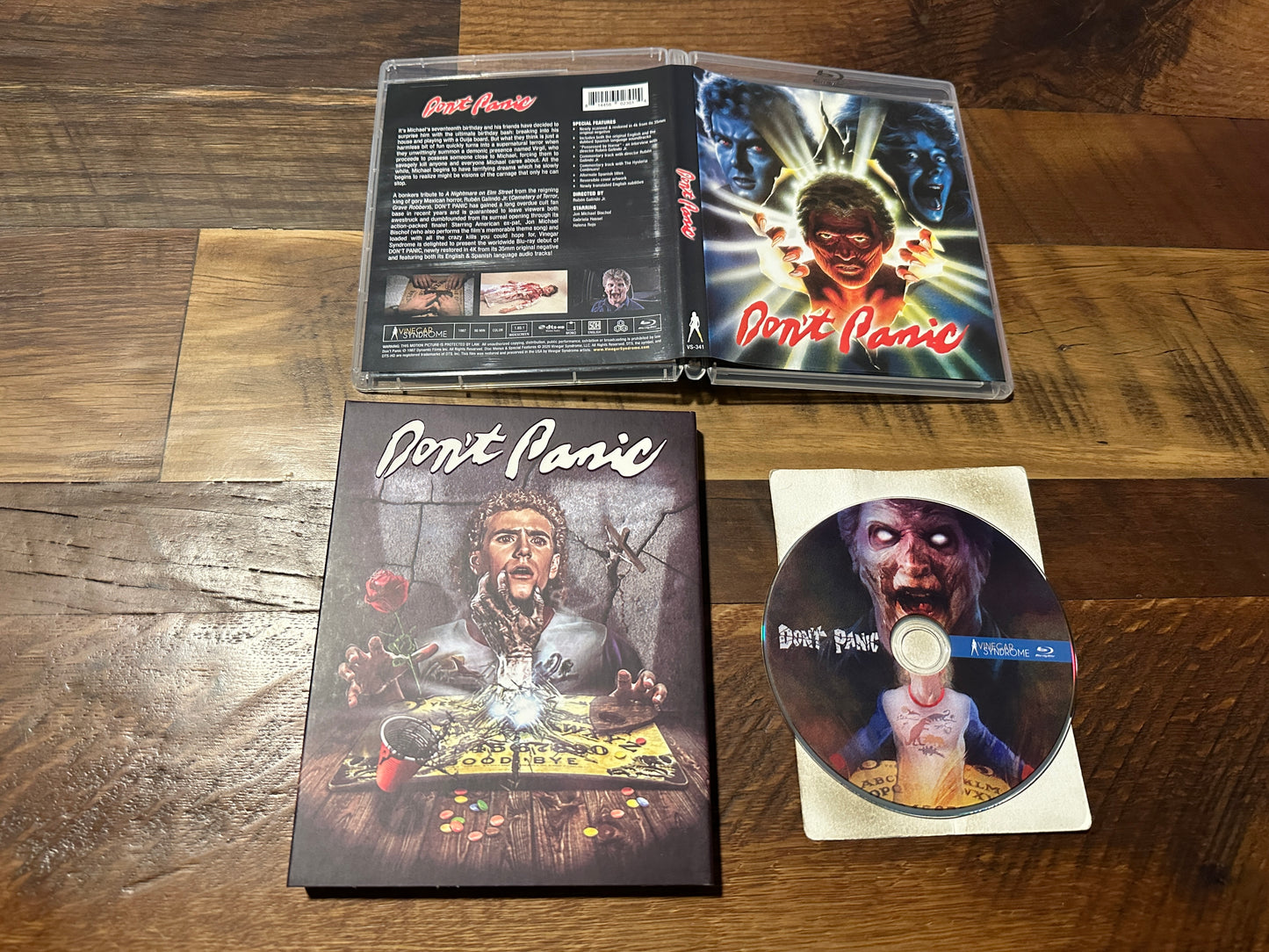 Don’t Panic (Blu ray, Vinegar Syndrome, Slipcover, 80’s Horror Classic)