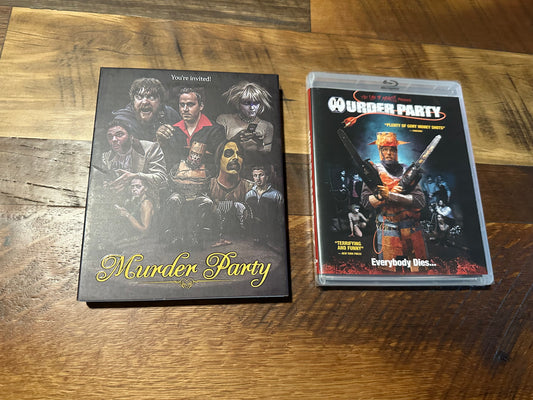 Murder Party Blu ray-Vinegar Syndrome Partner Label-OOP Slipcover-NEW