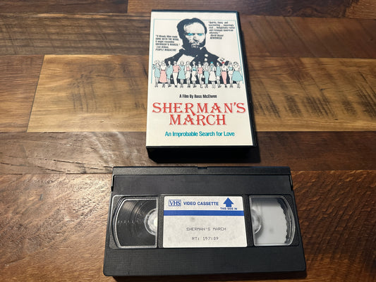 Sherman’s March VHS-An Improbable Search For Love-Ross McElwee