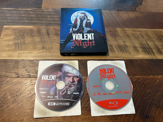 Violent Night 4K Ultra HD/Blu ray-Universal-Steelbook-2 Disc-No Digital