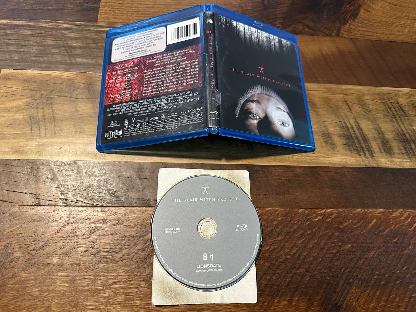 The Blair Witch Project Blu ray-Lionsgate-90’s Horror Classic-