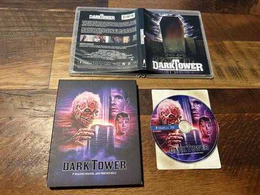 Dark Tower Blu ray*Vinegar Syndrome*Slipcover*80's Horror*2K