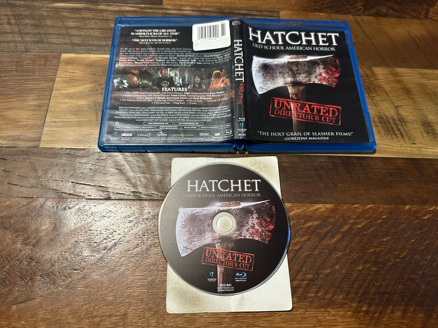 Hatchet (Blu ray, Anchor Bay, Director’s Cut, Widescreen)